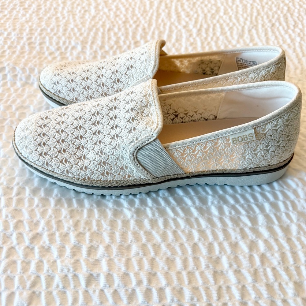 Bobs From Skechers Flexpadrille Low Too Ritz Slip-on Women's 10M Natural A275 - Picture 4 of 8